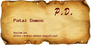 Patai Damos névjegykártya
